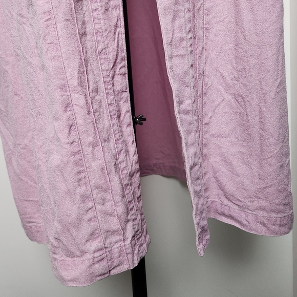 Pink Silk Button-Up Shirt Dress - Picture 10 of 12